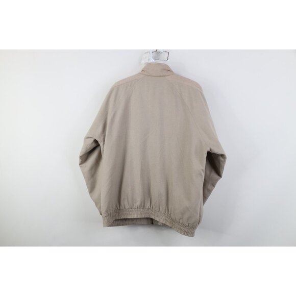 Vintage 90s Streetwear Womens Medium Terry Cloth Silk Full Zip Bomber Jacket - Picture 11 of 13